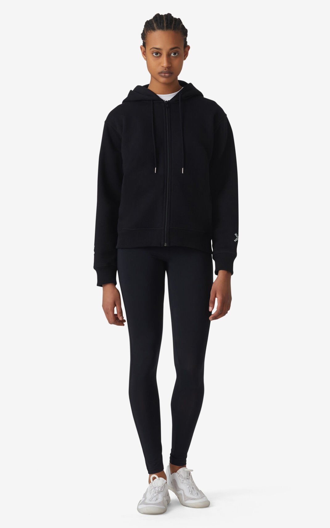 Sweat Kenzo Sport Big X zipped Femme Noir | AIMK-90624